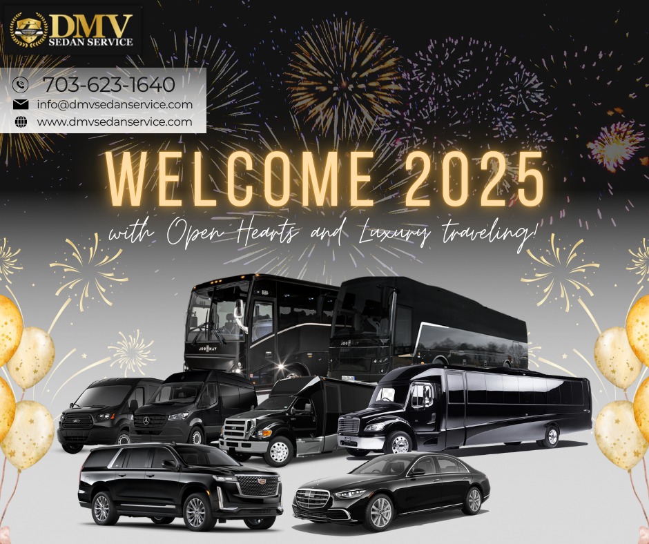 New Year Chauffeured Rides with DMV Sedan Service