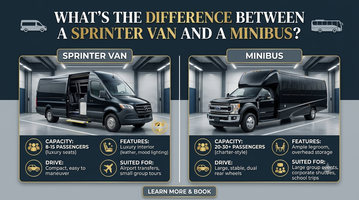 What's the Difference Between a Sprinter Van and a Minibus